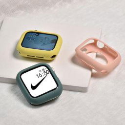 Coque en Silicone souple bonbon pour Apple Watch 8 41MM 45MM 42MM 38MM coque de Protection pour
