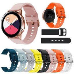 Bracelet en Silicone 20mm 22mm pour Samsung Galaxy Watch 4/3/Active 2 Active 3 Gear S2 pour Huami