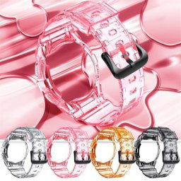 Bracelet une pièce en TPU pour Samsung Galaxy watch 4 bracelets de remplacement transparents de