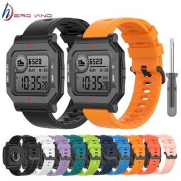 Bracelet de rechange en Silicone souple pour Xiaomi Huami Amazfit Neo Sports accessoires