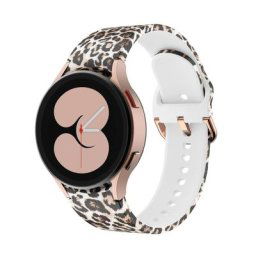 Bracelet imprimé léopard pour Samsung Galaxy Watch 4 classique 46mm 42mm 44mm 40mm femmes