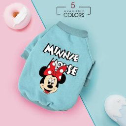 Sweat-shirt motif Minnie pour chien vêtement pour animaux de compagnie nouveau modèle Disney