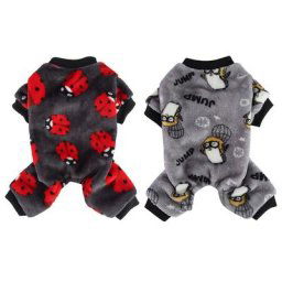 Pyjama polaire pour chien combinaison vêtements d'hiver chauds manteau pour petit chien chiot
