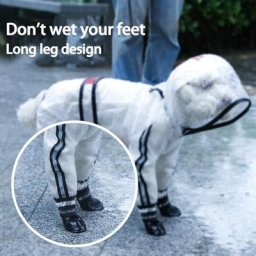 Manteau de pluie réfléchissant pour petits et grands chiens veste imperméable pour animaux de