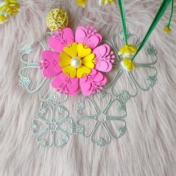 Matrice de découpe de fleurs en métal moule de fleurs décoration de scrapbooking photo en relief