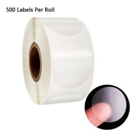 Autocollants ronds transparents en rouleau 500 pièces/rouleau enveloppes de timbres cartes