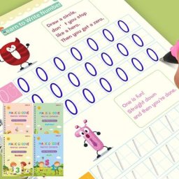 Cahier de copie magique en anglais crayon d'écriture pour enfants avec effacement gratuit cahier