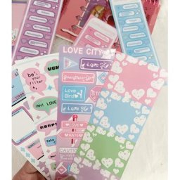 Autocollants de Message INS rose amour Scrapbooking autocollant décoratif Kawaii pour Album