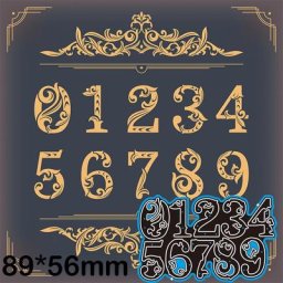 Matrices de Découpe en Métal pour Scrapbooking Différents Types de Numéros Bricolage Album