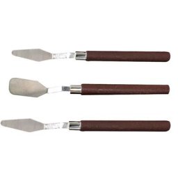 Palette de peinture professionnelle en acier inoxydable ensemble de couteaux spatule outils