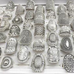 Creativo-Bagues en argent de style traditionnel chinois matiques conçues pour la vente au détail