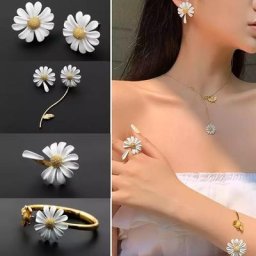 Boucles d'oreilles AndrFlower pour femmes et filles style coréen mignon petit détruire doux