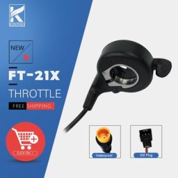 WUXING vélo électrique FT-21X accélérateur de pouce de doigt 12V-72V 3 broches SM/connecteur étanche