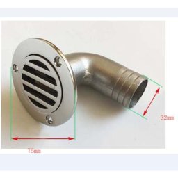 Siphon de pont marin miroir résistant à 90 degrés siphon de sol acier inoxydable 316 accessoires