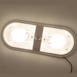 Plafonnier LED 24/48 12V avec interrupteur accessoires pour Camping-Car bateau Yacht