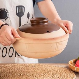 Poêle électrique en céramique résistante à la chaleur ragoût en argile Casseroles de riz