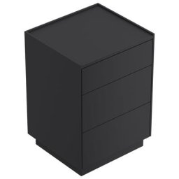 Table de chevet Lux M 50cm avec 3 tiroirs Push to Open Graphite