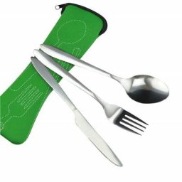 Ensemble de couverts à Steak occidentaux portables avec sac en acier inoxydable vaisselle