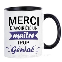 Merci Maître Français Enseignant Tasses À Café Mugen École Étudiants Cadeaux Tasse À Eau Cuisine