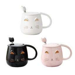 Tasse à café en céramique thème chat Design créatif facile à utiliser et à nettoyer cadeau pour