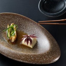 KINGLANG – assiette à Sushi de couleur marron nordique bol de riz pour Restaurant sensation de