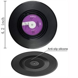 Cowijk-Disque en vinyle avec support de tourne-disque tampons coordonnants tasse créative ZK20 6