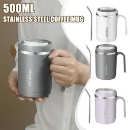 Tasse à café thermique en acier inoxydable tasse à thé isolée sous vide d'extraction de bureau