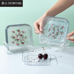 SHIMOYAMA Spit Bone Plat Assaisonnement Plats Ménage De Qualité Alimentaire En Plastique Carré