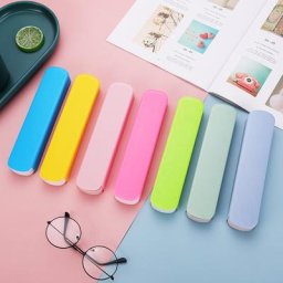 Boîte de vaisselle portable en plastique coloré pour étudiant cadeau de voyage portable boîte à