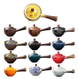Ceramic Teapot Chinese Gongfu Tea Pot 360 Rotation Tea Maker Infuser Portable Single Pot 160ml
