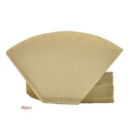 Ensemble de papier filtre à café jetable fournitures de papier goutte-à-goutte cône non blanchi