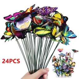 Piquets à papillons colorés 5 à 24 pièces/ensemble jardinières de jardin décoration d'extérieur