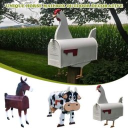 Boîte à linge murale en métal pour animaux de ferme unique jetable vache cheval boîte à