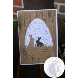Matrices de découpe en métal lapin de pâques pochoir de Scrapbooking bricolage Album carte de