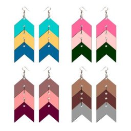 Matrices de découpe de boucles d'oreilles en bois Scrapbooking/plusieurs tailles/V-8491 nouvelle