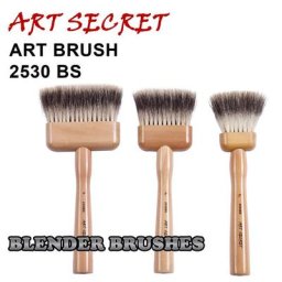 ArtSecExamen-Pinceau de haute qualité 2530BS cheveux blaireau sud-coréen long manche en bois