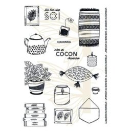 Tampon encreur en silicone transparent pour scrapbooking scrapbooking photo décoratif