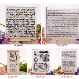 Tampon Transparent en Silicone pour Scrapbooking décoration d'album Photo bricolage