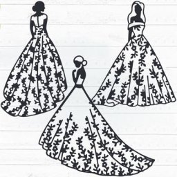 Matrices de découpe en métal pour robes de mariée élégantes découpes charmantes pour bricolage