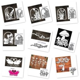 Matrices de découpe en métal moule fleur champignon cygne oiseau décoration Scrapbook papier