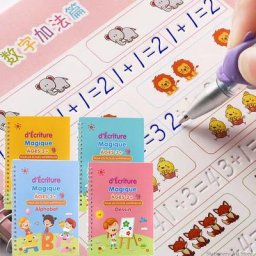 Cahier de calligraphie 3D réutilisable Montessori cahier magique pour enfants pour la