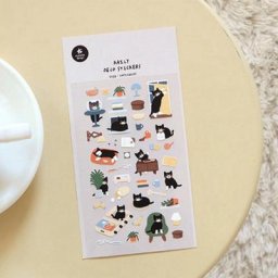 Suatelier-Autocollant chat mignon fournitures de scrapbooking journal intime licence journal