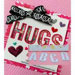 Matrices de découpe en métal avec lettres de l'alphabet pochoir pour Scrapbooking papier pour