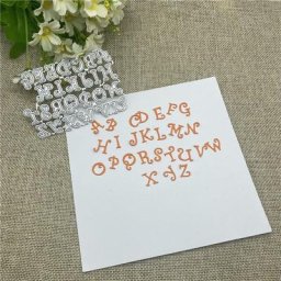 Cadre de Film artisanal en métal lettres de l'alphabet matrices de découpe pochoirs pour