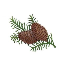 Bordure en forme de pomme de pin de Noël enrichie dentelle de bord nœud papillon câlin matrices