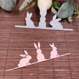 Matrices de découpe en métal lapin de pâques pochoir de Scrapbooking pour bricolage Scrapbooking