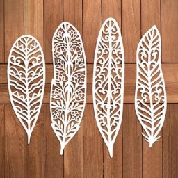 Matrices de découpe en métal de plumes différentes moule découpé pour bricolage scrapbooking