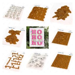 Matrices de découpe en métal motifs Alpha fleurs de compassion meilleurs blocs d'arrière-plan