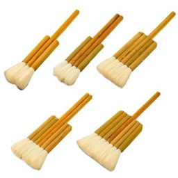 Pinceau mélangeur de merlu applicateur de brosse de dessin de poils de chèvre tubes pour