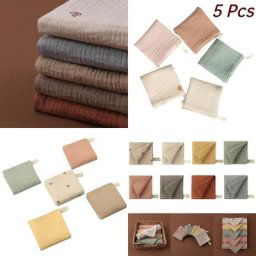Serviette pour le visage de bébé 4/5 pièces serviette de bain pour bébé mouchoir en coton gaze